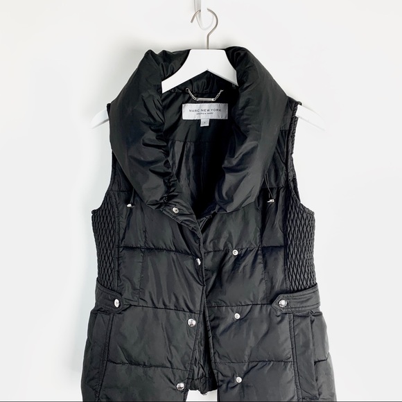 Andrew Marc Jackets & Blazers - Marc New York  Black Zip UP Puffer Vest Size Small